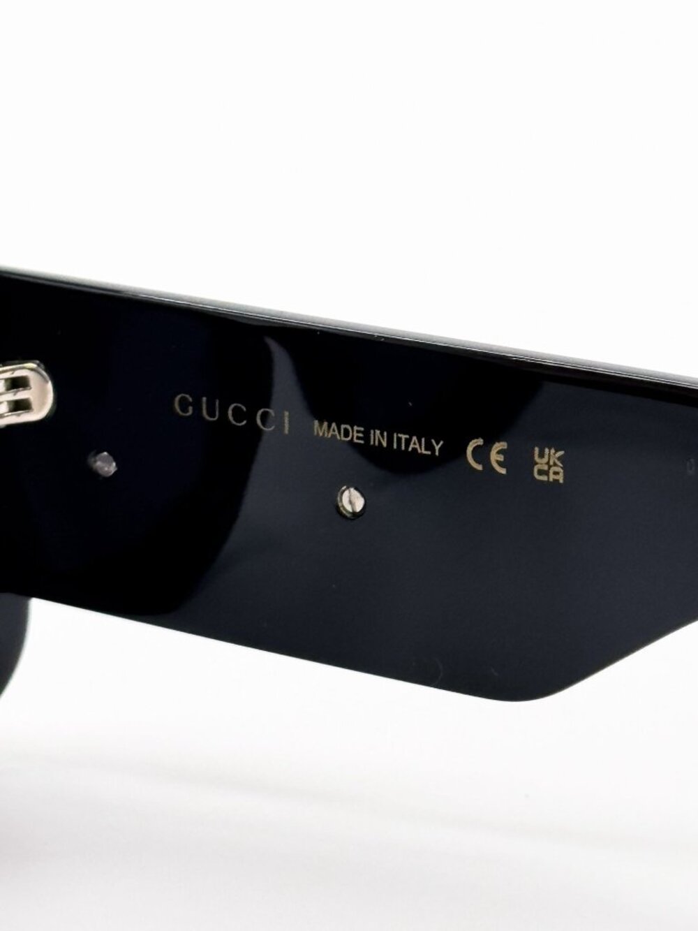 NEW GUCCI SUNGLASSES GG1695S 001 BLACK SQUARE WOMEN GUCCI EYEWEAR - Picture 8 of 9